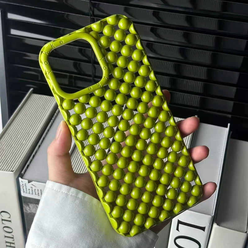 Green Pearl Hollow TPU Phone Case