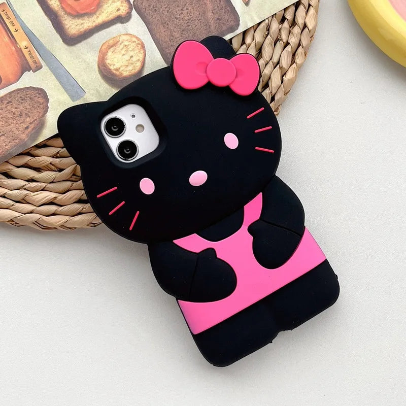 Hello Kitty 3D Bow Silicone Case for iPhone