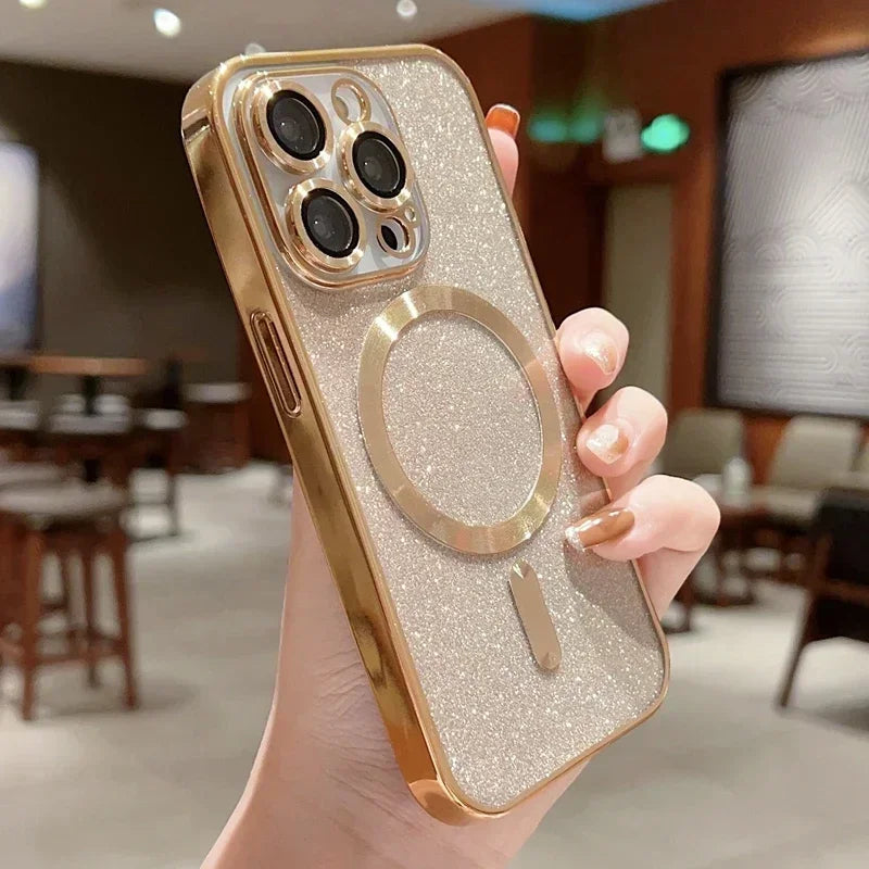 Electroplate Glitter Magsafe Case for iPhone