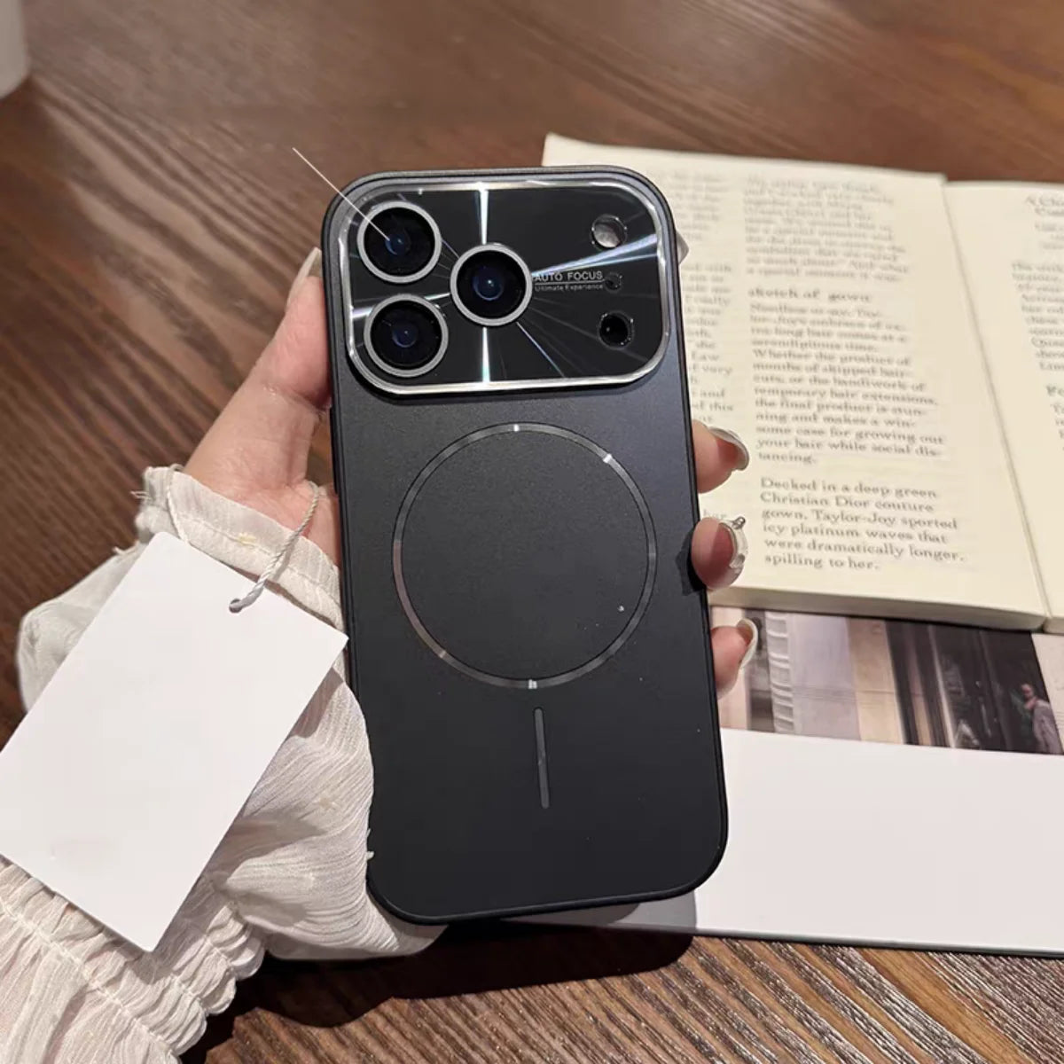 Magnetic Plating Camera Protect Phone Case