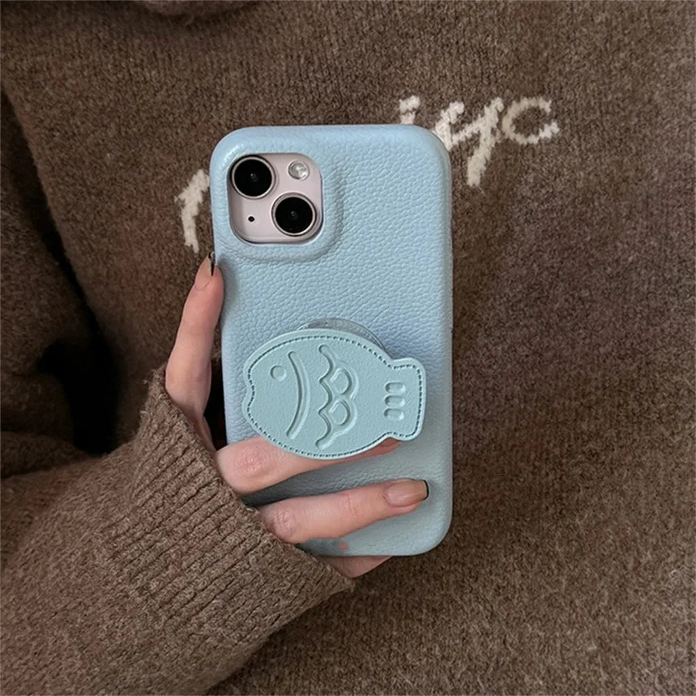Taiyaki Fish Grip Phone Case for iPhone