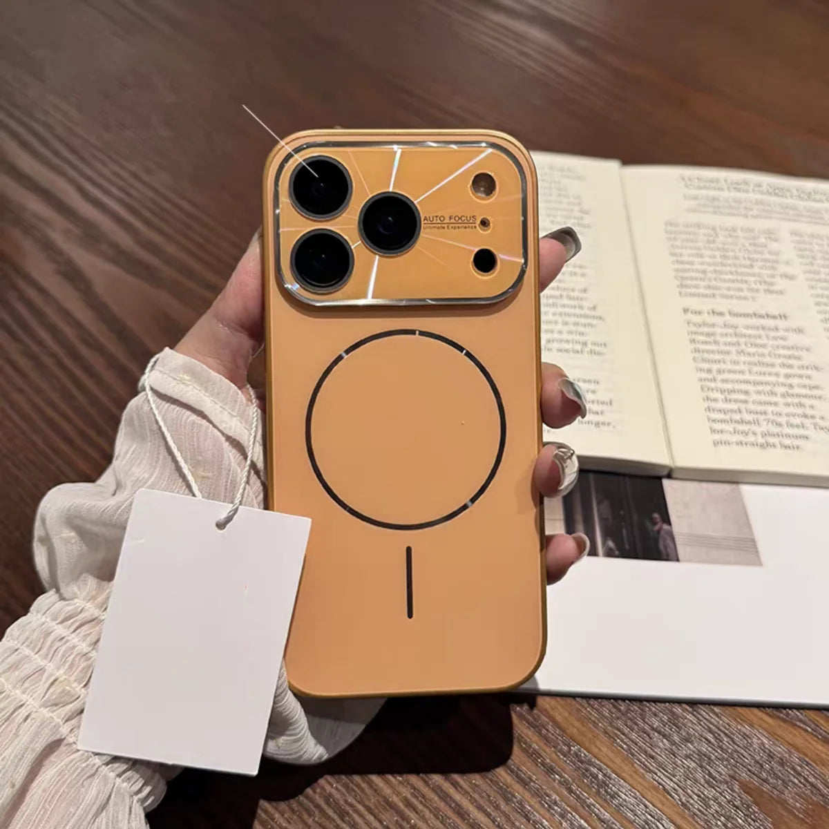 Magnetic Plating Camera Protect Phone Case