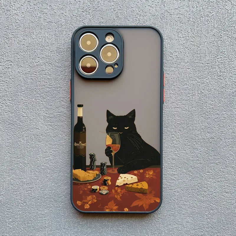 Funny Cat Daily Life Phone Cas