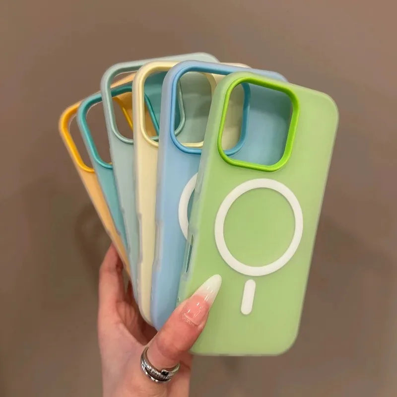 Candy Color 2-in-1 Magsafe Phone Case for iPhone