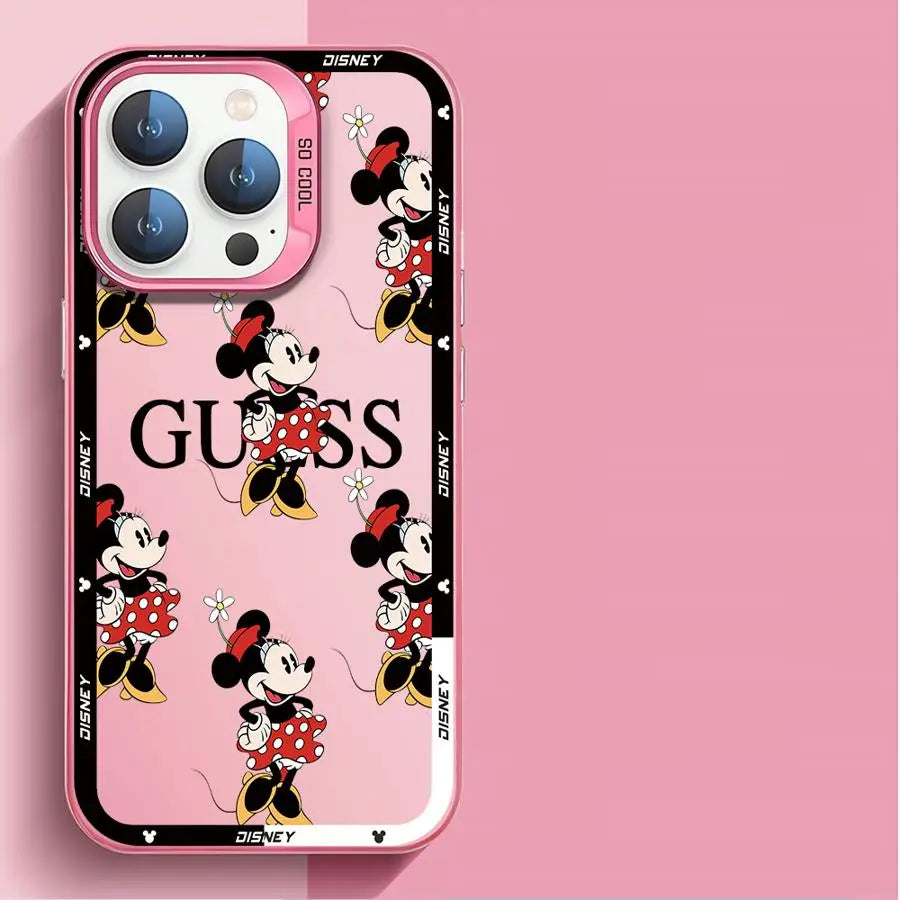 Mickey & Minnie Cartoon Soft iPhone Case