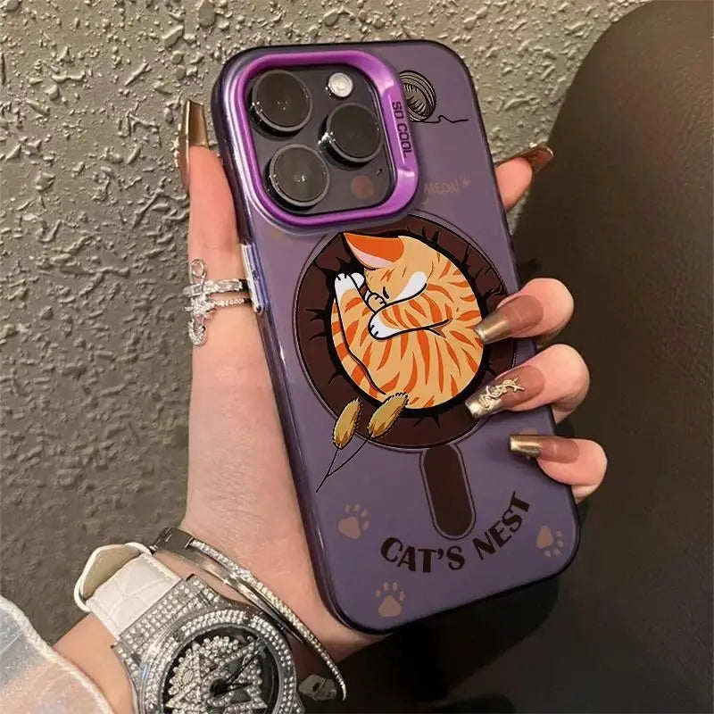 Sleeping Orange Cat Phone Case