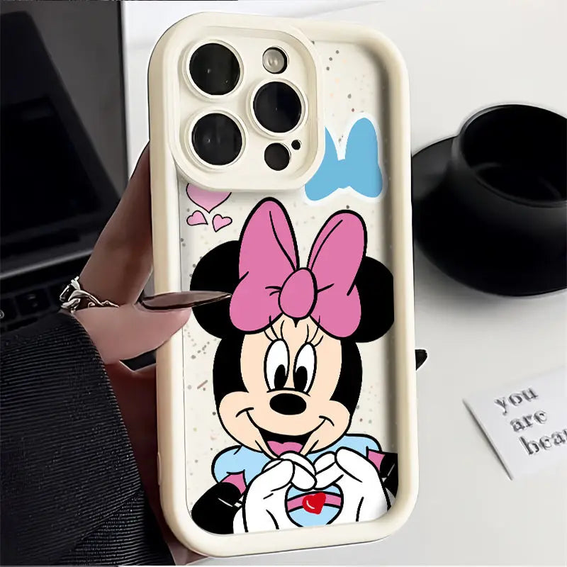Mickey & Minnie Finger Heart iPhone Case