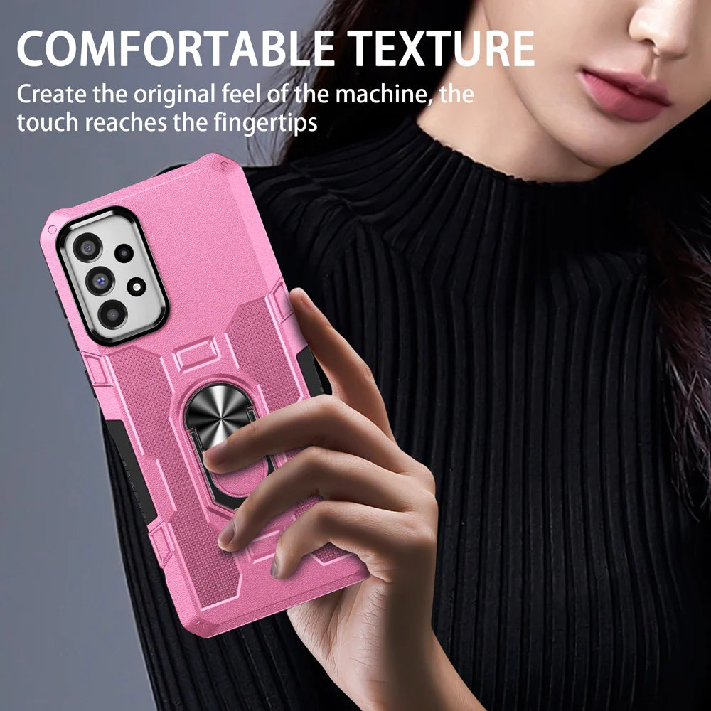 Shockproof Armor Ring Stand Case for Samsung Galaxy