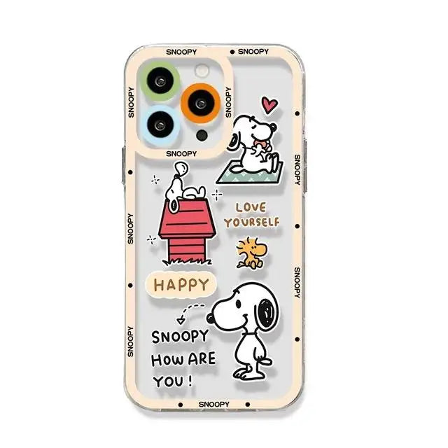 Clear Snoopy Soft Case for iPhone
