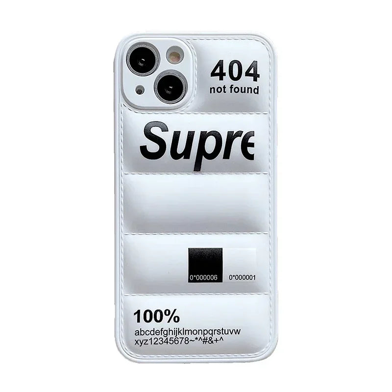 Down Jacket Style Puffer Phone Case