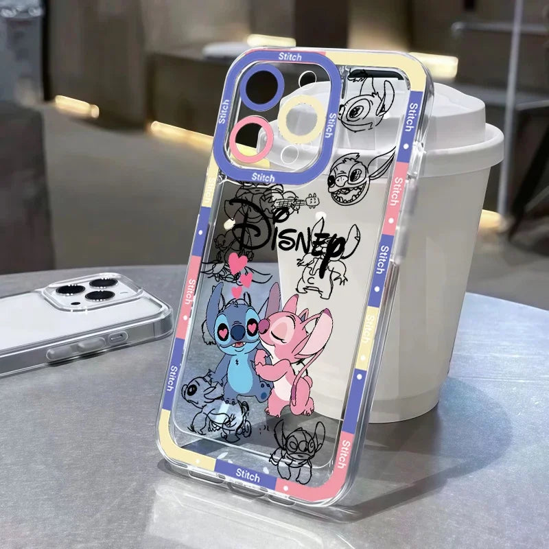 Korean Cartoon Stitch & Angel Phone Case