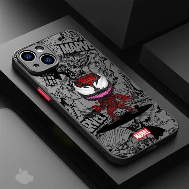 Marvel Superhero Clear Phone Case for iPhone