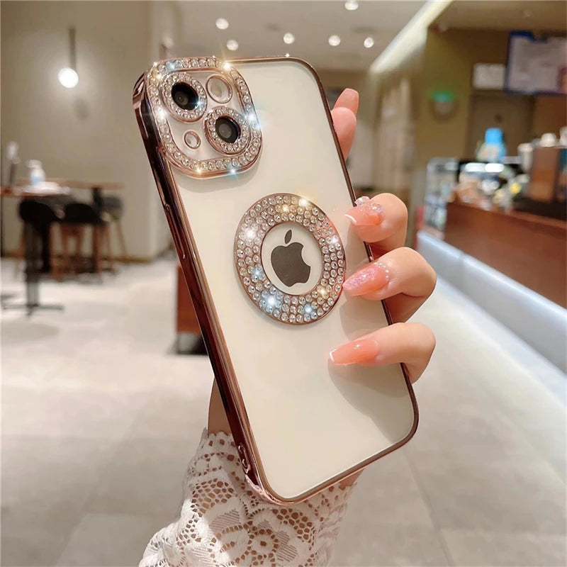 Diamond Glitter Plating Case for iPhone