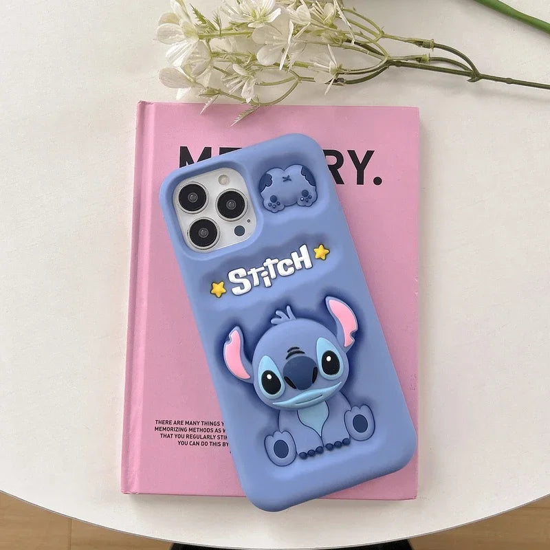 3D Stitch Case with Stand Holder for iPhone