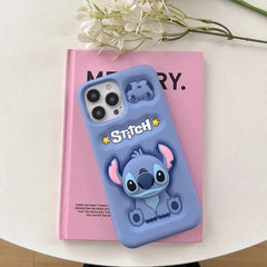 3D Stitch Case with Stand Holder for iPhone