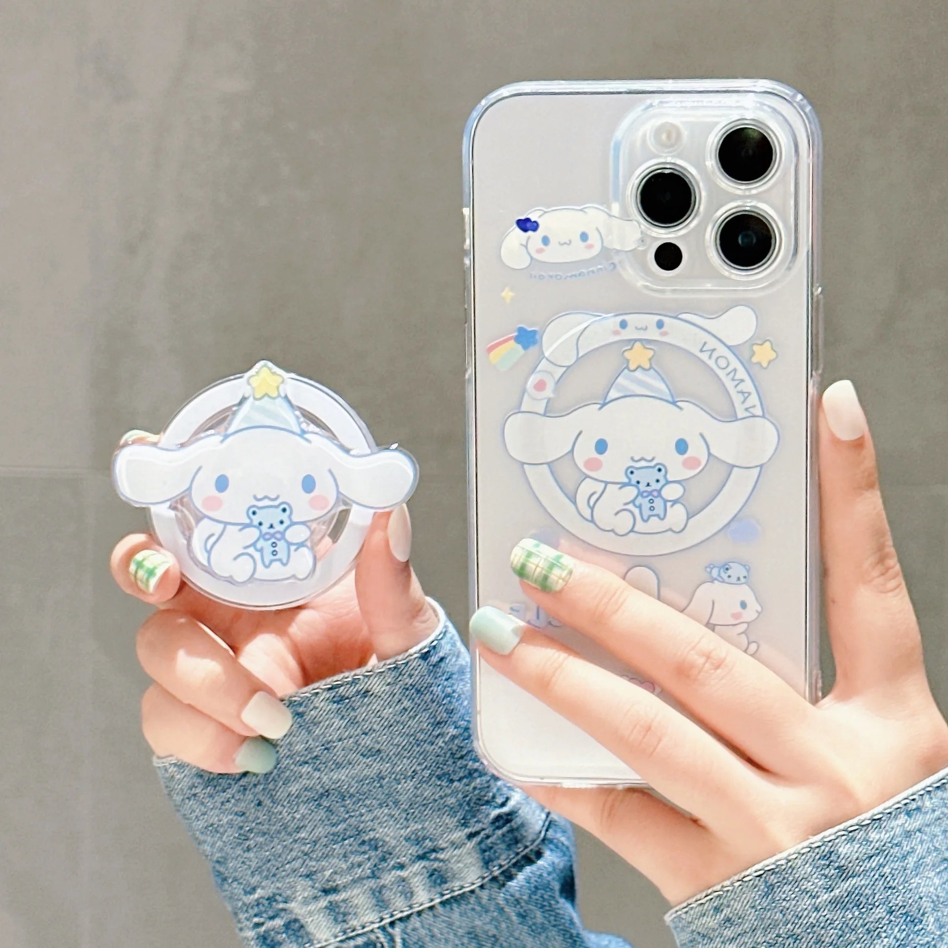 Cinnamoroll Magnetic Stand Silicone Phone Case