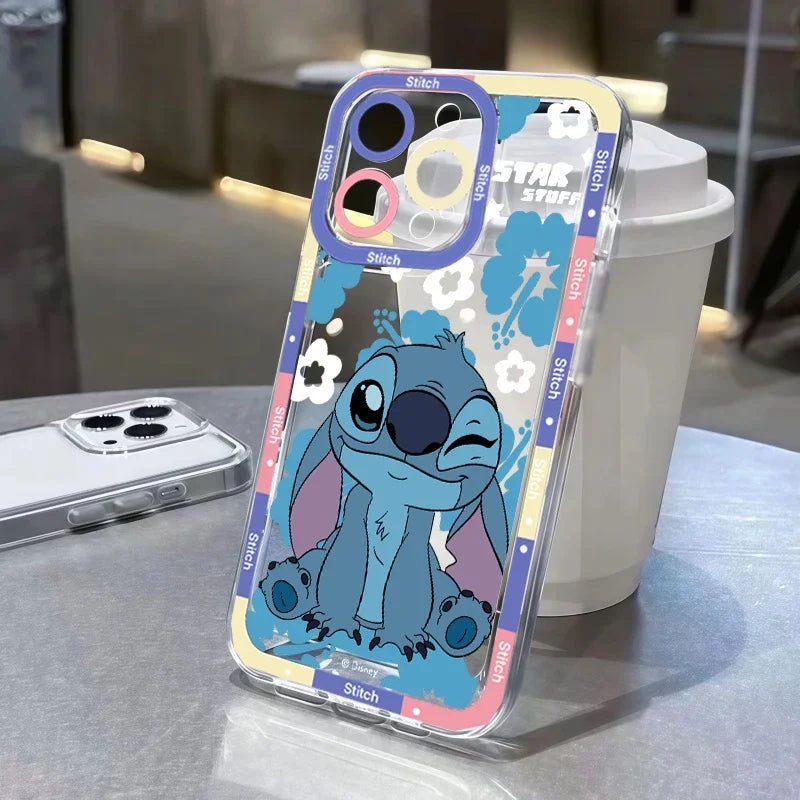 Korean Cartoon Stitch & Angel Phone Case