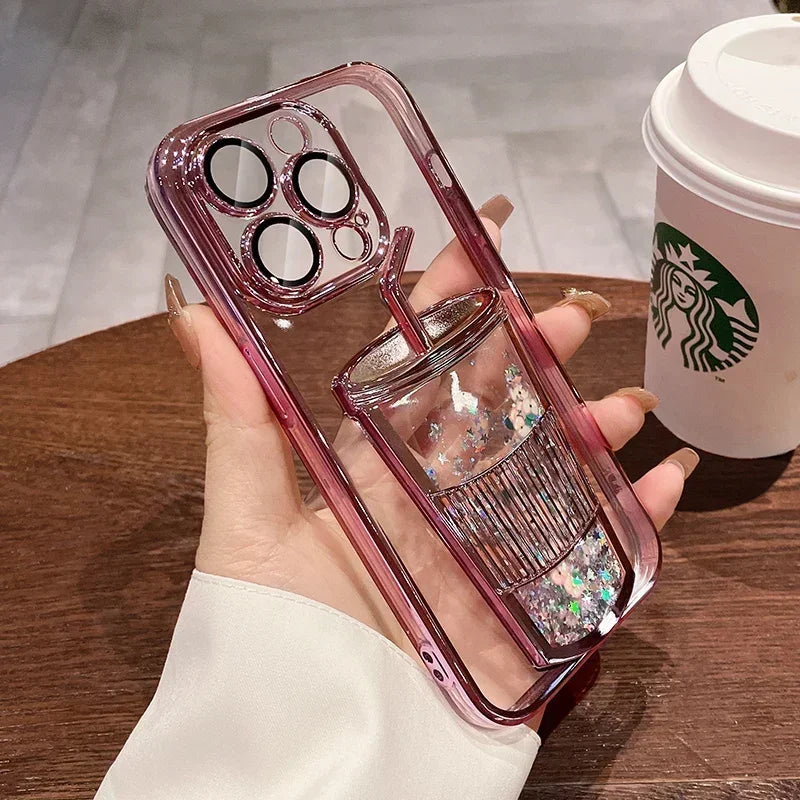 Plating Transparent TPU Phone Case