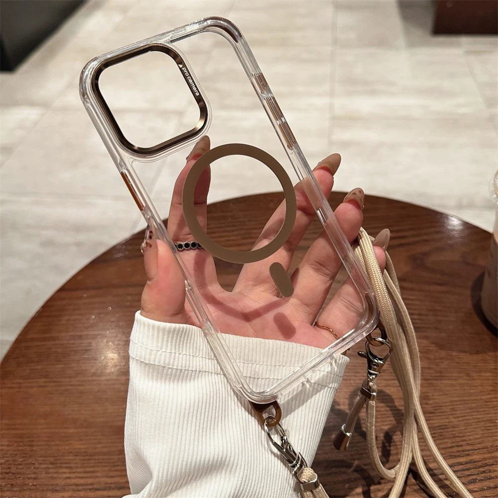Crossbody Magnetic Lanyard Phone Case for iPhone