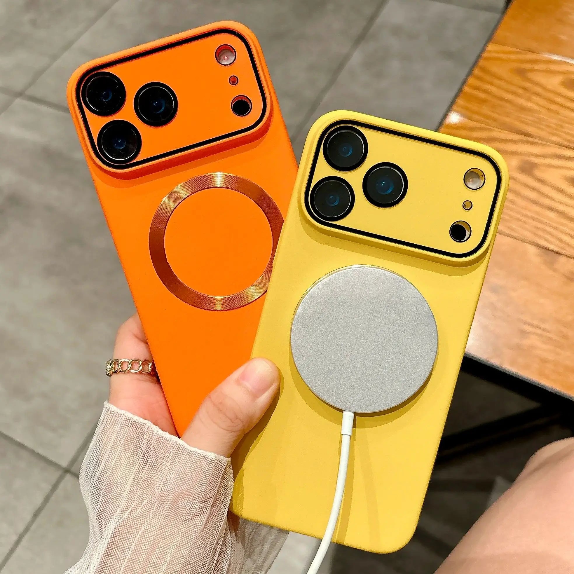 Glass Lens Protect Magnetic Phone Case