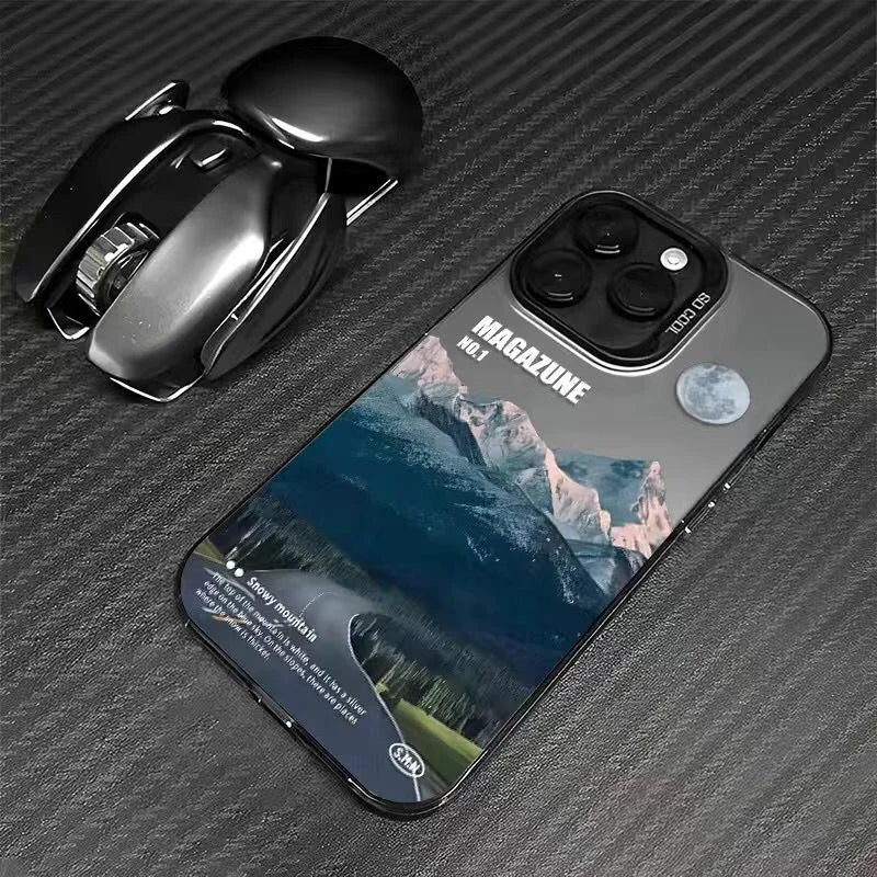 Snow Mountain Landscape Matte Phone Case for iPhone