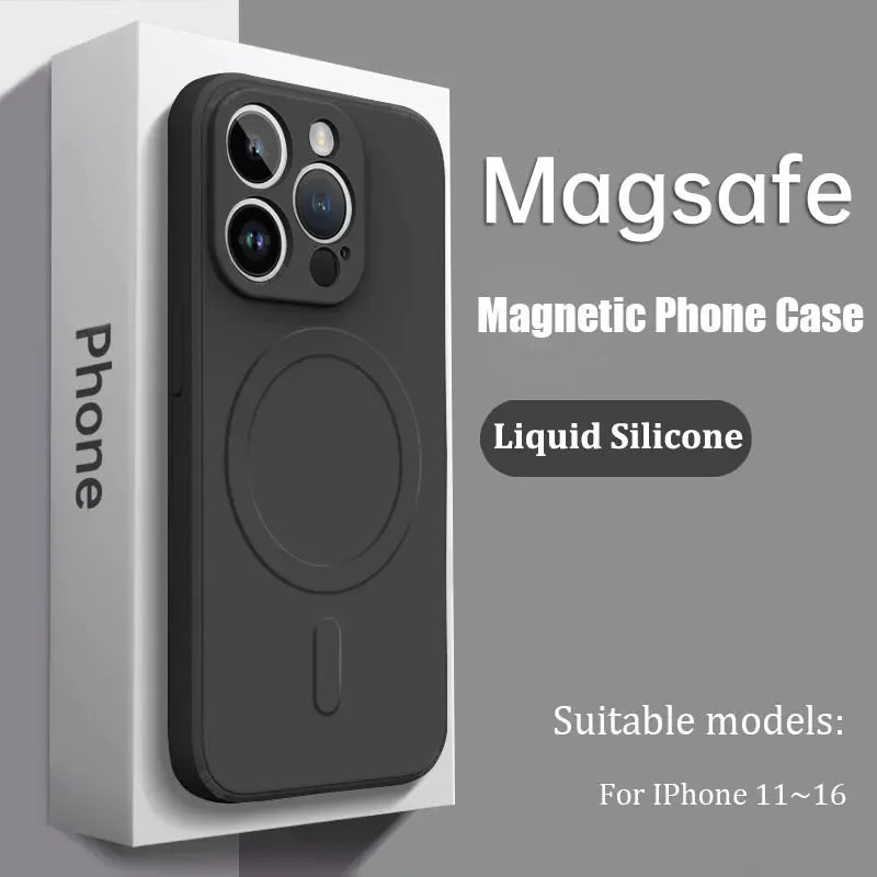 Liquid Silicone Magnetic Case for iPhone