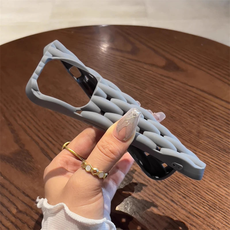 Solid Color Mesh Phone Case for iPhone