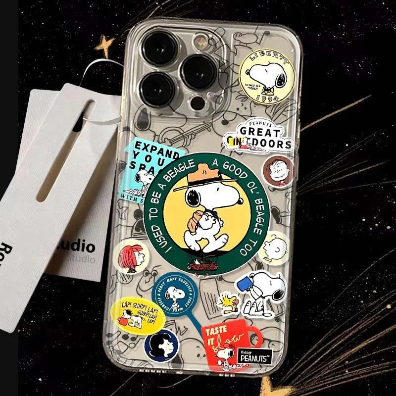 Snoopy Coffee Clear Phone Case