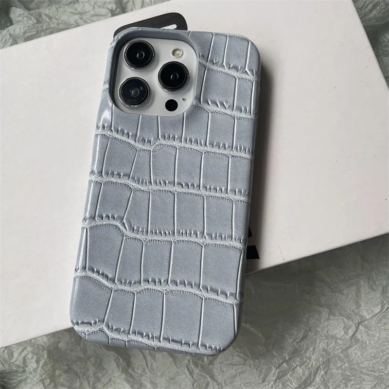 Crocodile Pattern Leather Phone Case