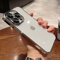 Glitter Clear Plating Case for iPhone