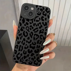 Leopard Graphic Soft Phone Case for iPhone