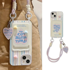 Stripe Card Holder Case for iPhone