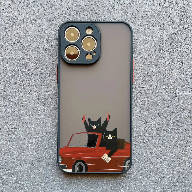 Funny Cat Daily Life Phone Cas