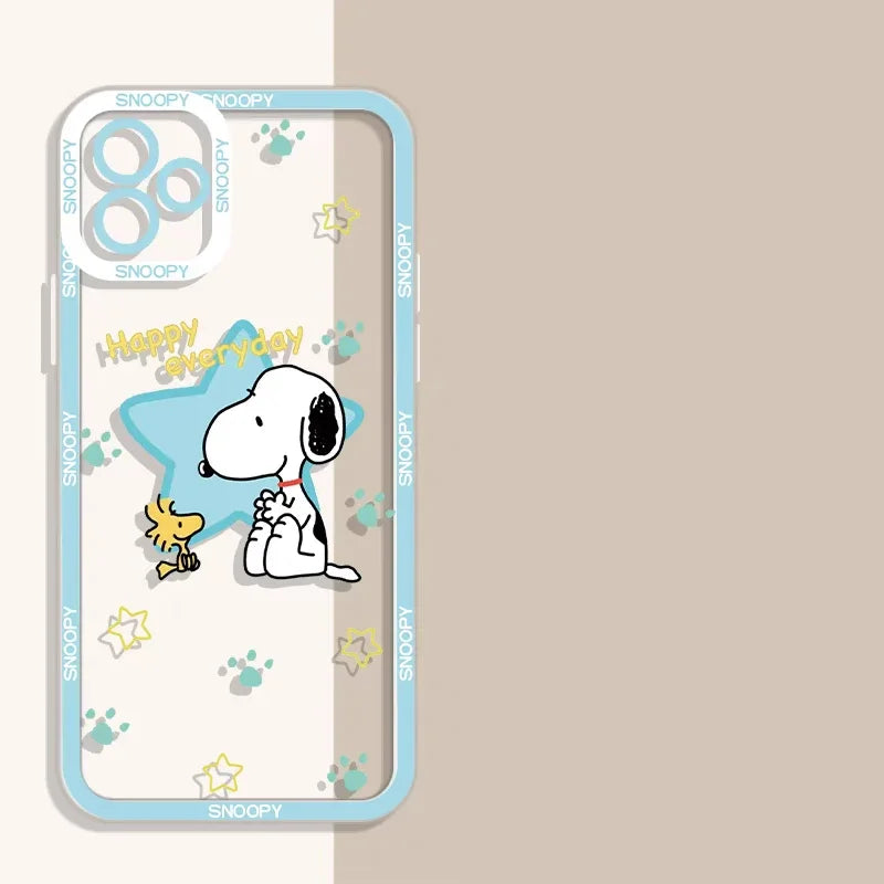 Snoopy Y2K Clear TPU Phone Case for iPhone