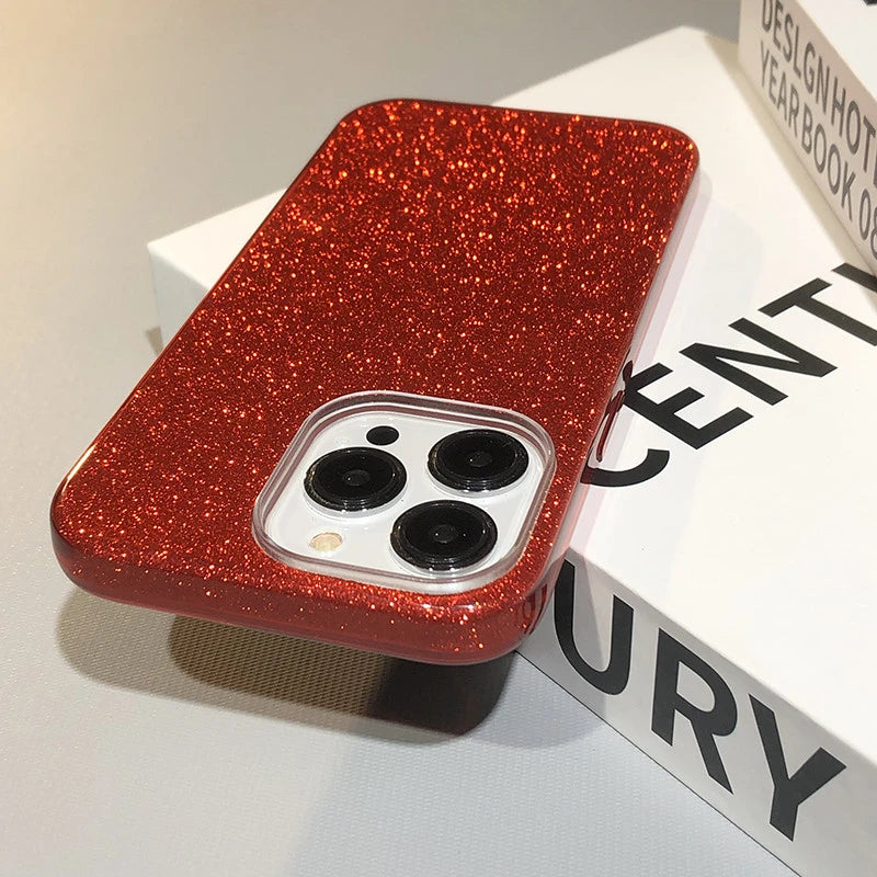 Glitter Gradient Shockproof Case For iPhone