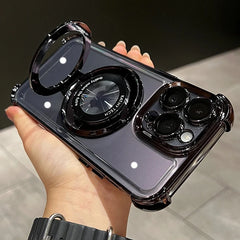 Transparent Magnetic Ring Stand Case