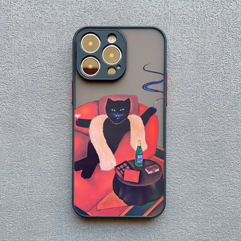 Funny Cat Daily Life Phone Cas