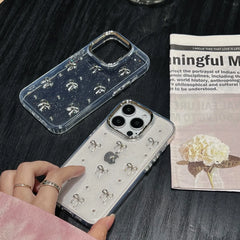 Glitter Bow Clear Case