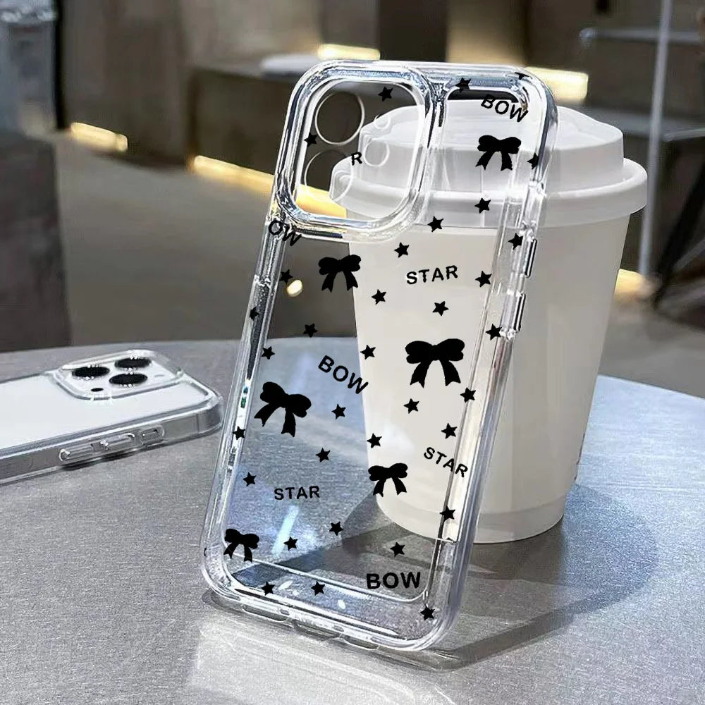 Cute Pattern Clear iPhone Case