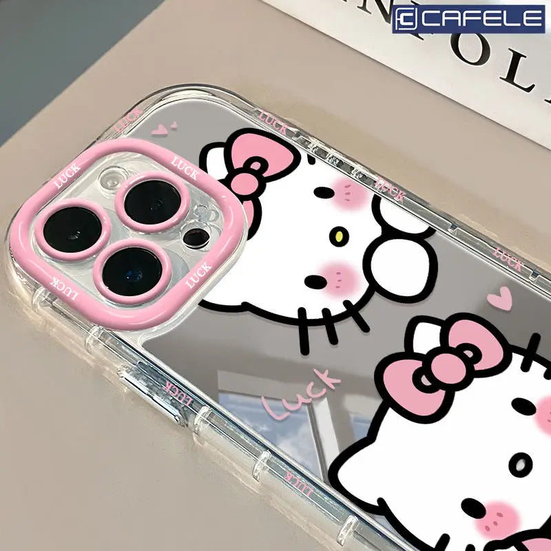 Hello Kitty Stripe Mirror Phone Case
