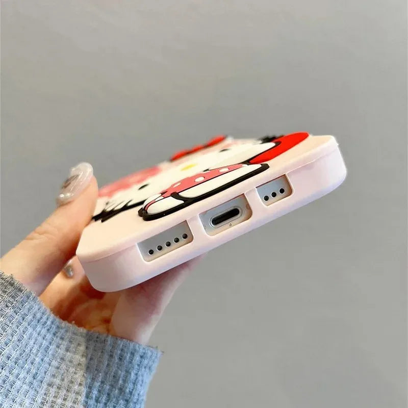 3D Hello Kitty Heart Case for iPhone