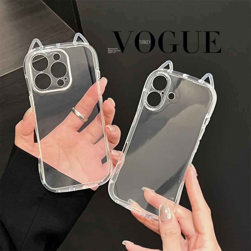 3D Cat Ears Case for iPhone