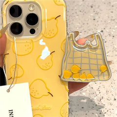 Snow Pear Case with Stand for iPhone Item Type: Phone Case