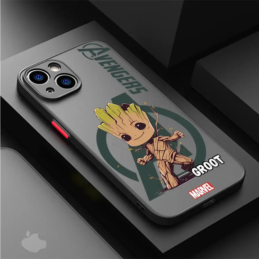Marvel Spider-Man & Groot Phone Case for iPhone