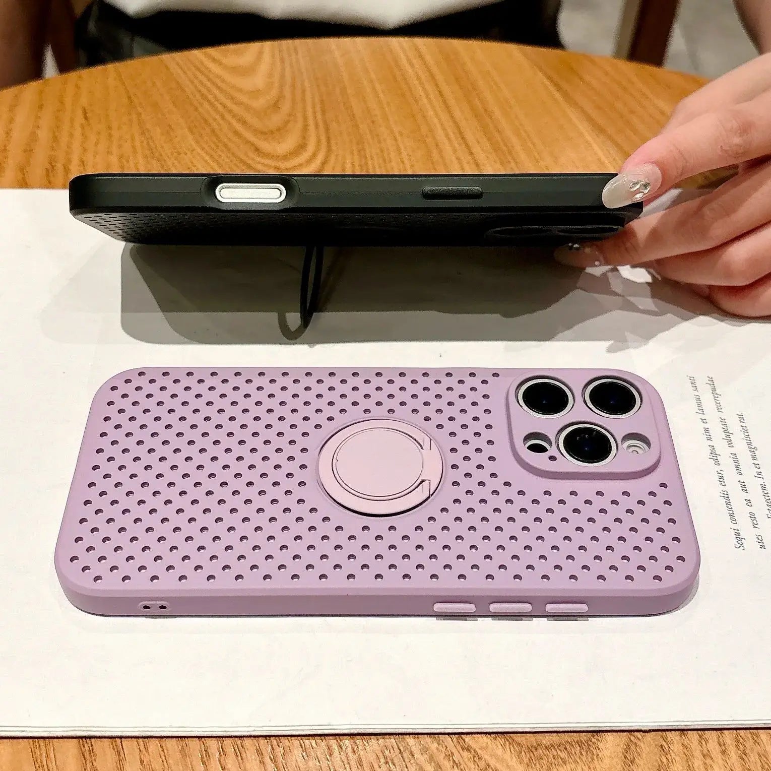 Heat Dissipation Ring Holder Phone Case