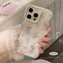 Pink Tulips Floral Phone Case