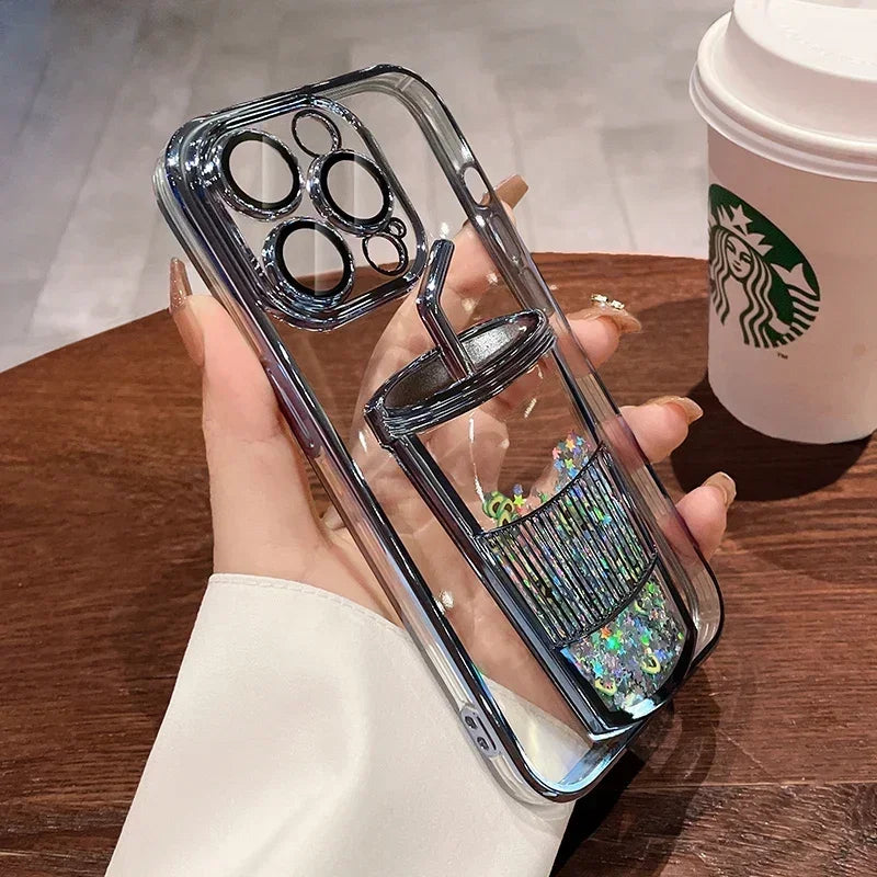 Plating Transparent TPU Phone Case