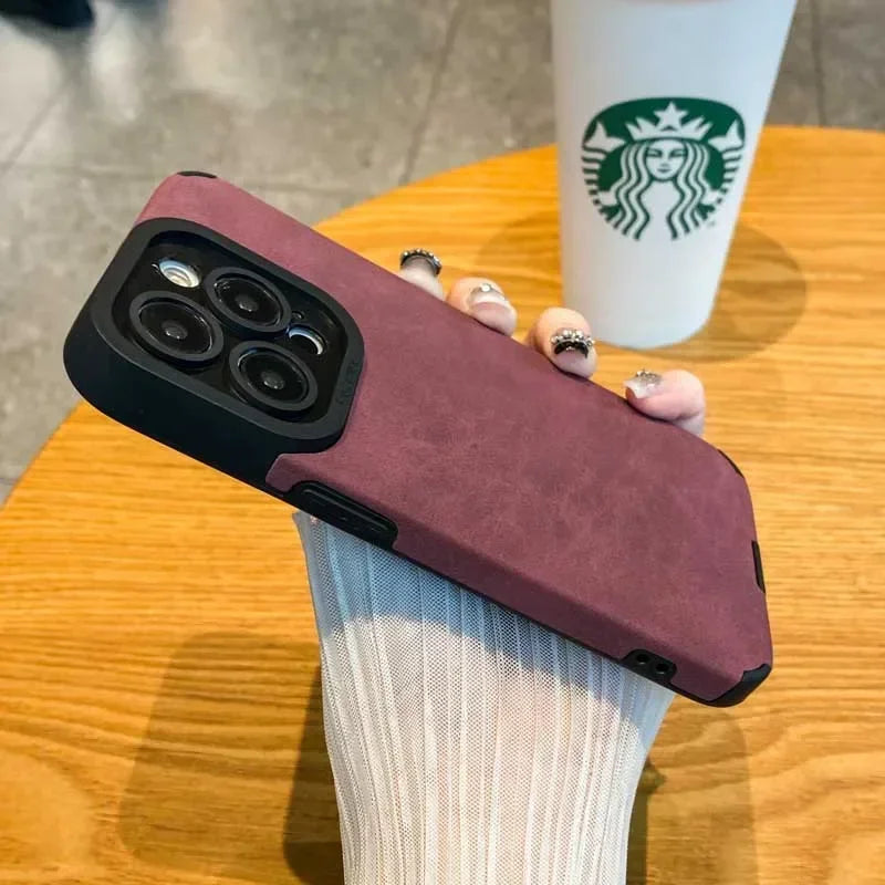 Fur Leather Phone Case