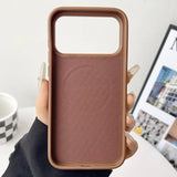 Woven Fabric iPhone Case Textured Slim Grip Magnetic Cover
