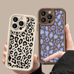 Leopard Pattern Shockproof Silicone Case for iPhone